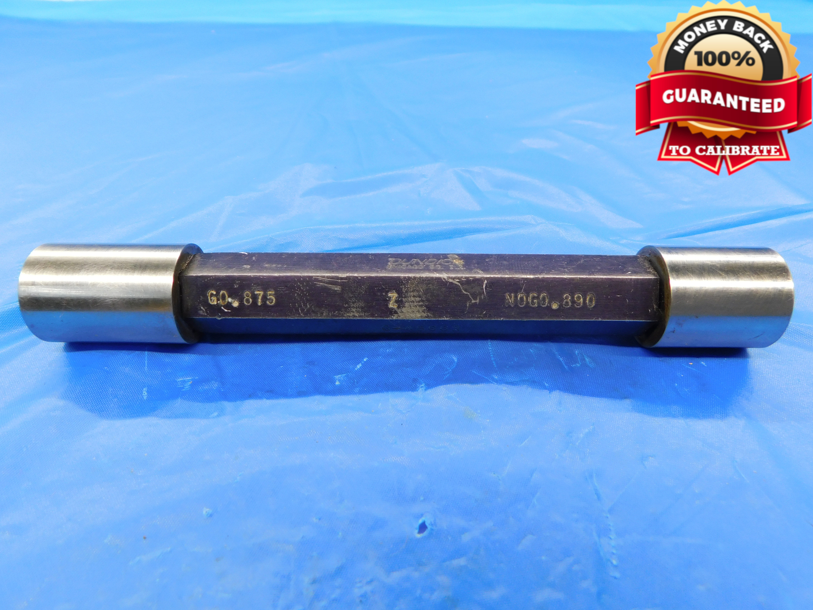 .875 & .890 CLASS Z PIN PLUG GAGE GO NO GO ONSIZE 7/8 22.225 mm .8750 .8900