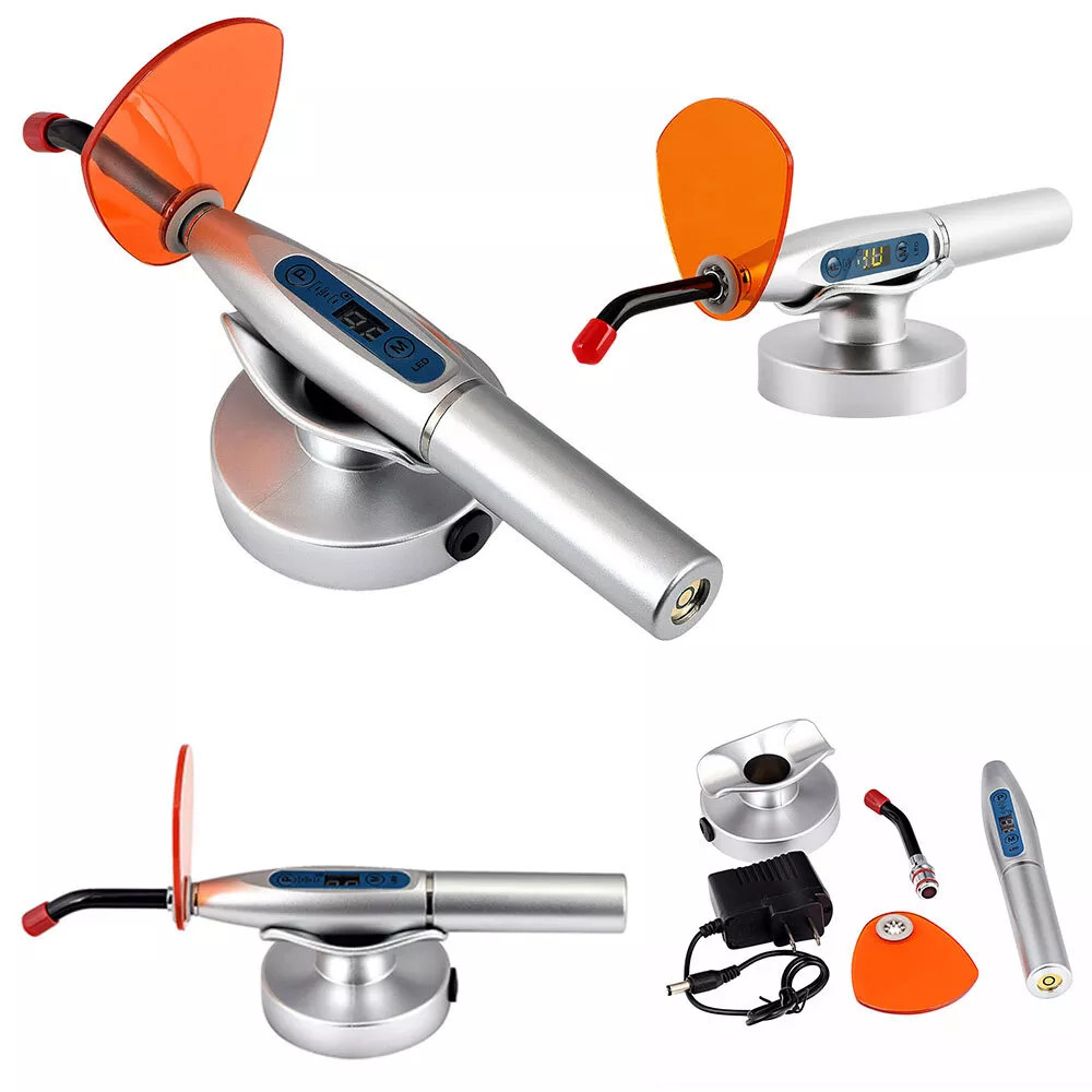 Dental Wireless Cordless LED Curing Light Lamp 2000mw Resin Cure Machine 5W