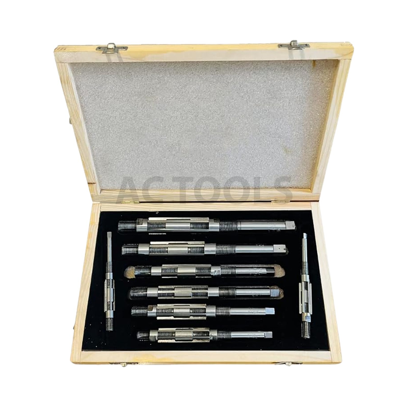 Adjustable Hand Reamer 8 Pcs Set H-4 to H-11 Sizes 15/32 To 1.1/16 ‘USA ACTOOLS