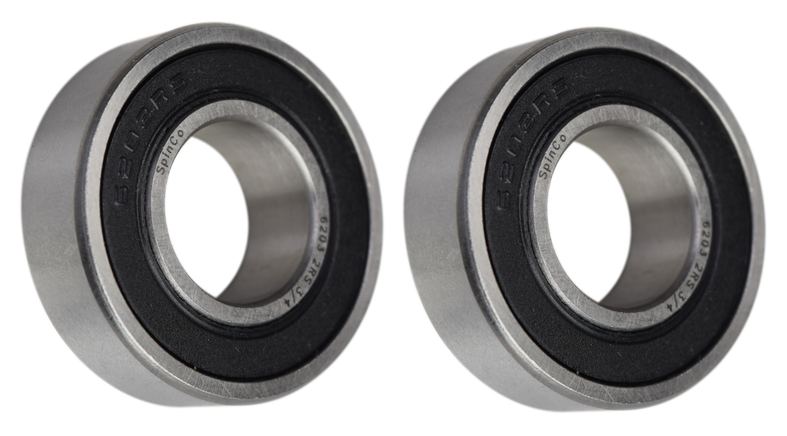 (2 Each) 6203-2RS-3/4, 6203LLU12, 203PP12 Sealed Radial Ball Bearing 0.75″X40X12