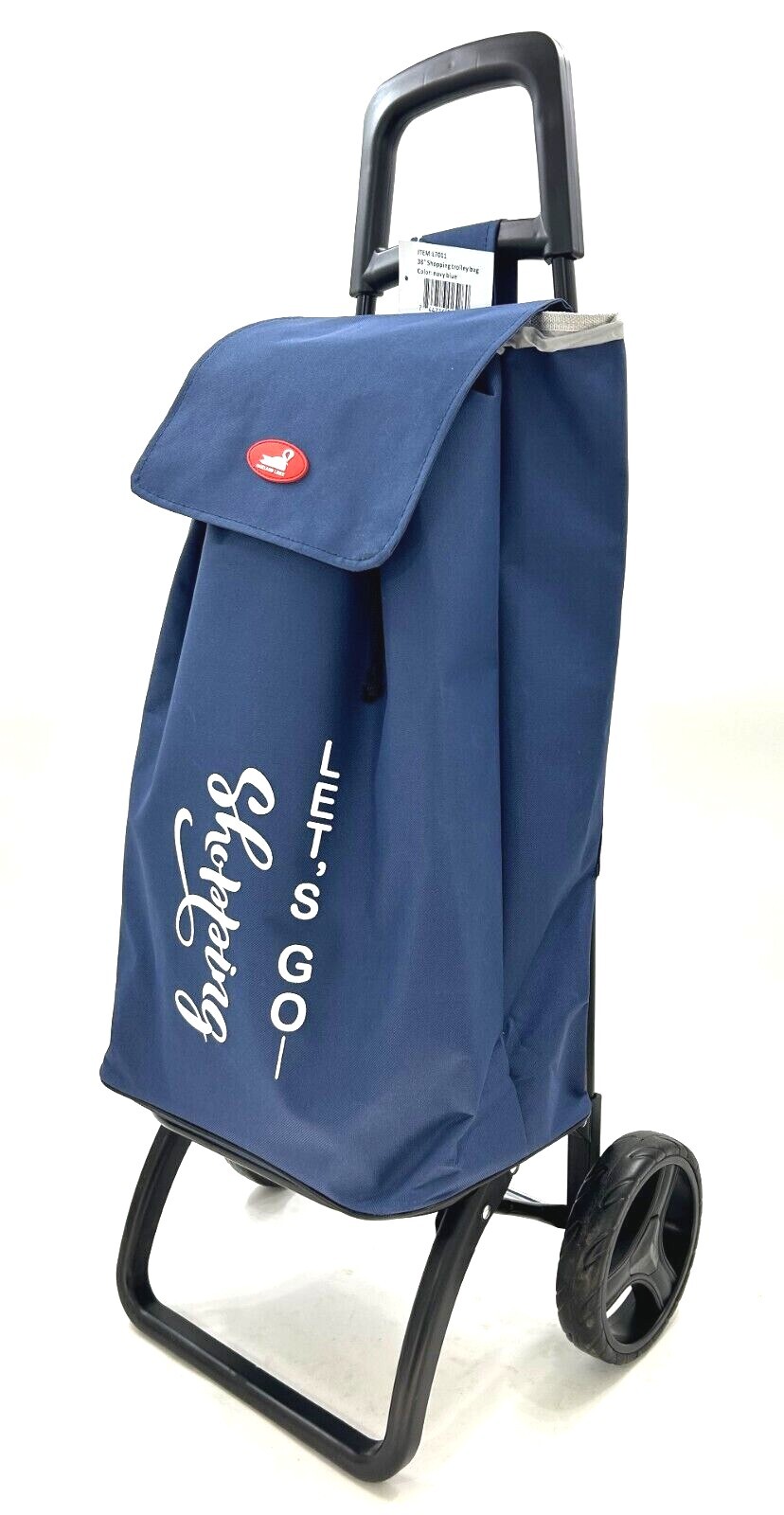 NWT Large Capacity Light Weight Wheeled Shopping Trolley Push Cart Laundry Bag