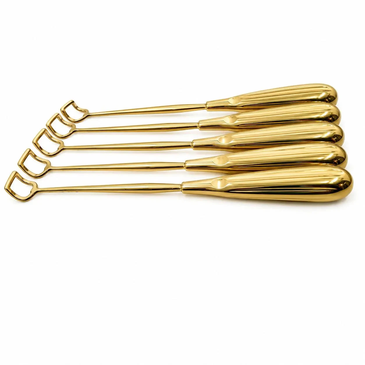 5Pcs Adenoid Curette ENT Surgical Instrument Set Throat Adenoidectomy