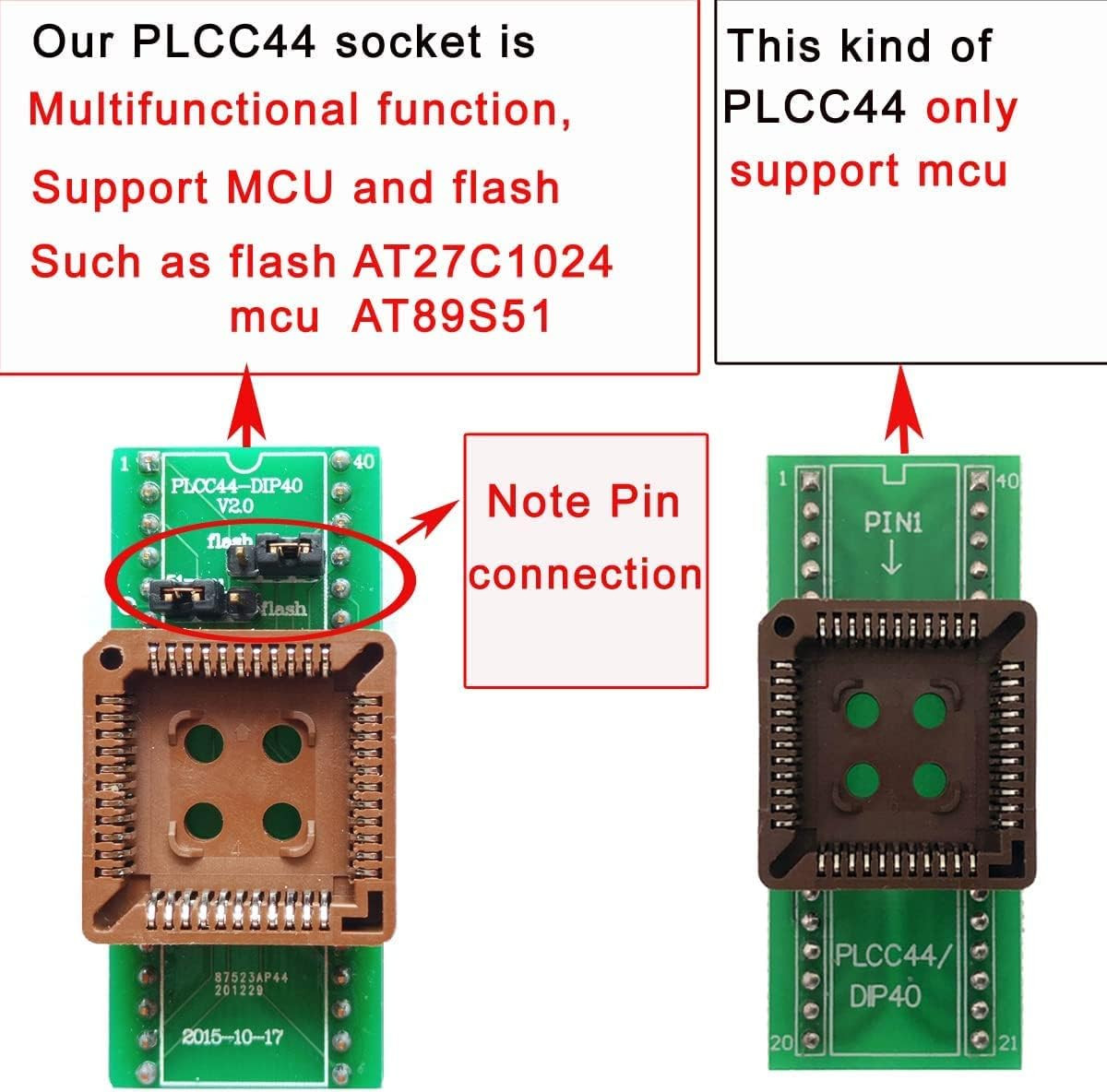 T48 Programmer 19 Adapter Compatible with Xgecu T48 Eprom Programmer TL866II plu