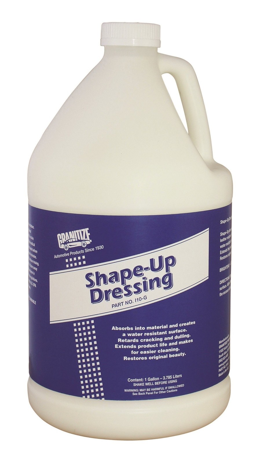 Granitize I-10 Auto Shape Up Rubber-Plastic-Vinyl Dressing – 1 Gallon