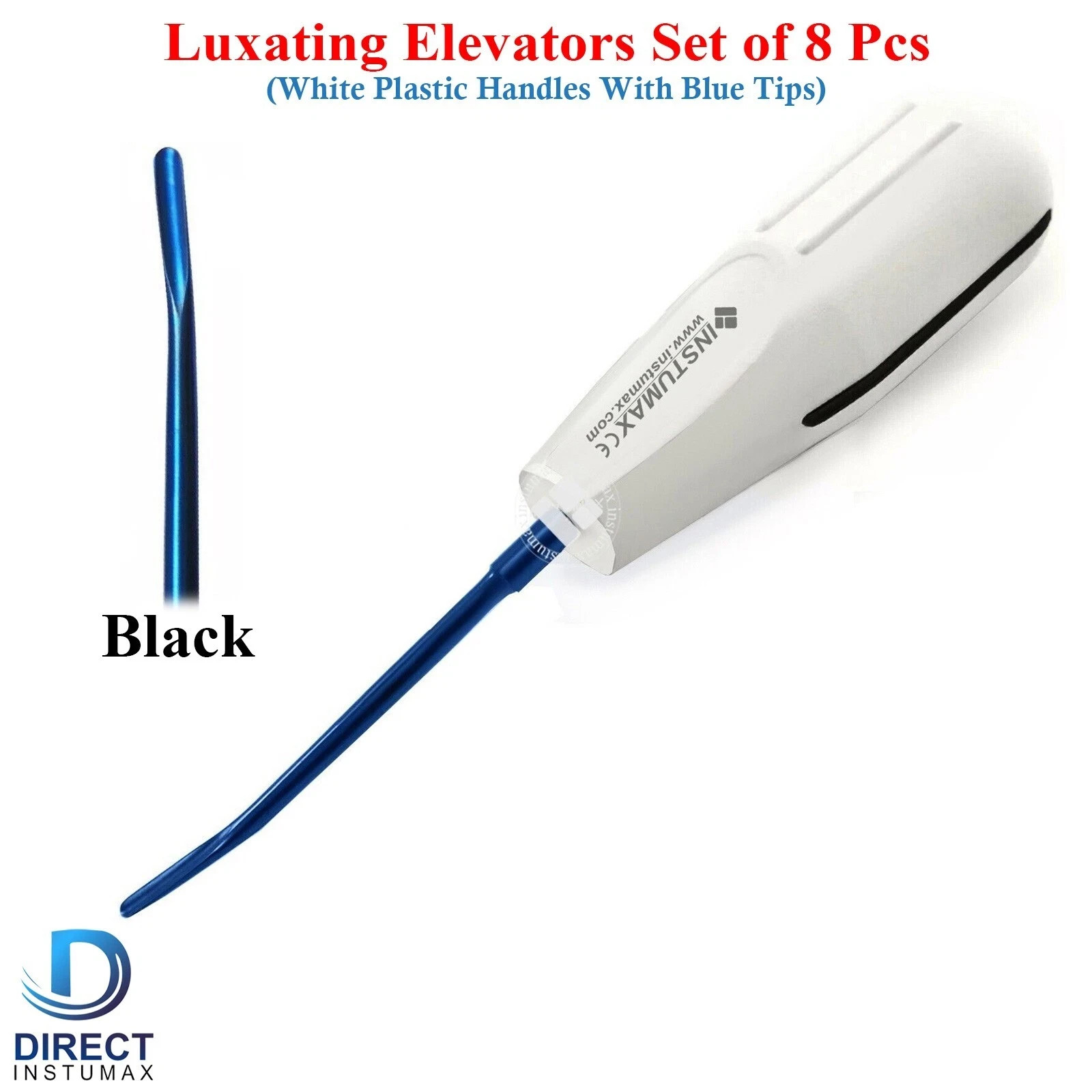 8 Pcs Dental Luxating Elevators Root Elevators Luxation Oral Surgery Extraction
