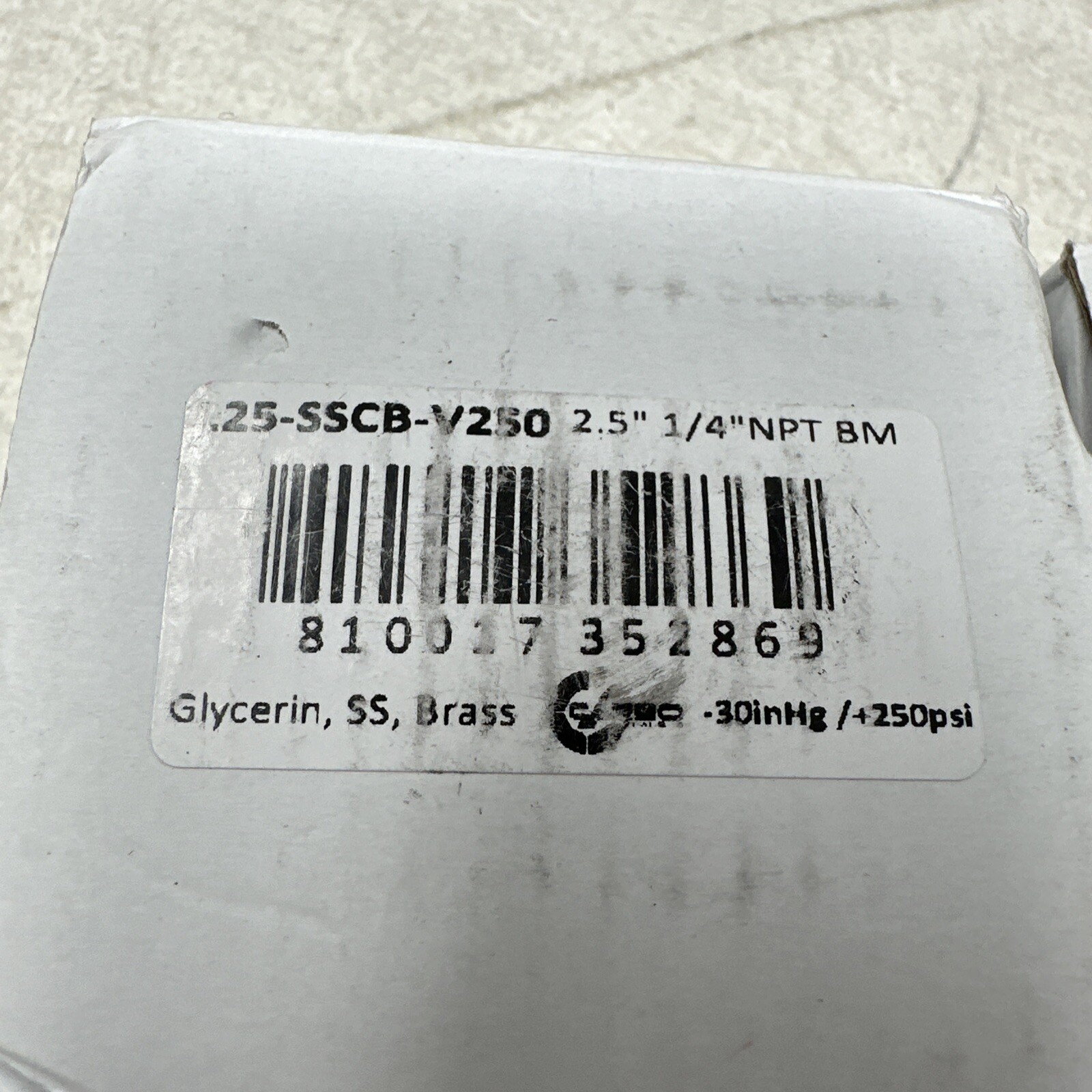 Carbo instruments,L25-SSCB-V250, 2.5″ , Lot of TWO/NIB/FREE SHIPPING!