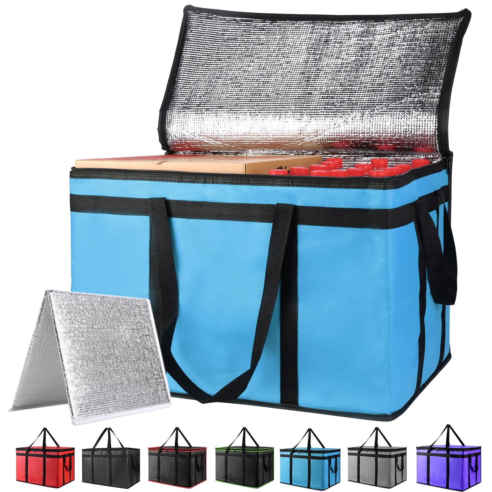 XXXL Insulated Food Delivery Bag Reusable Thermal Cooler Grocery Catering