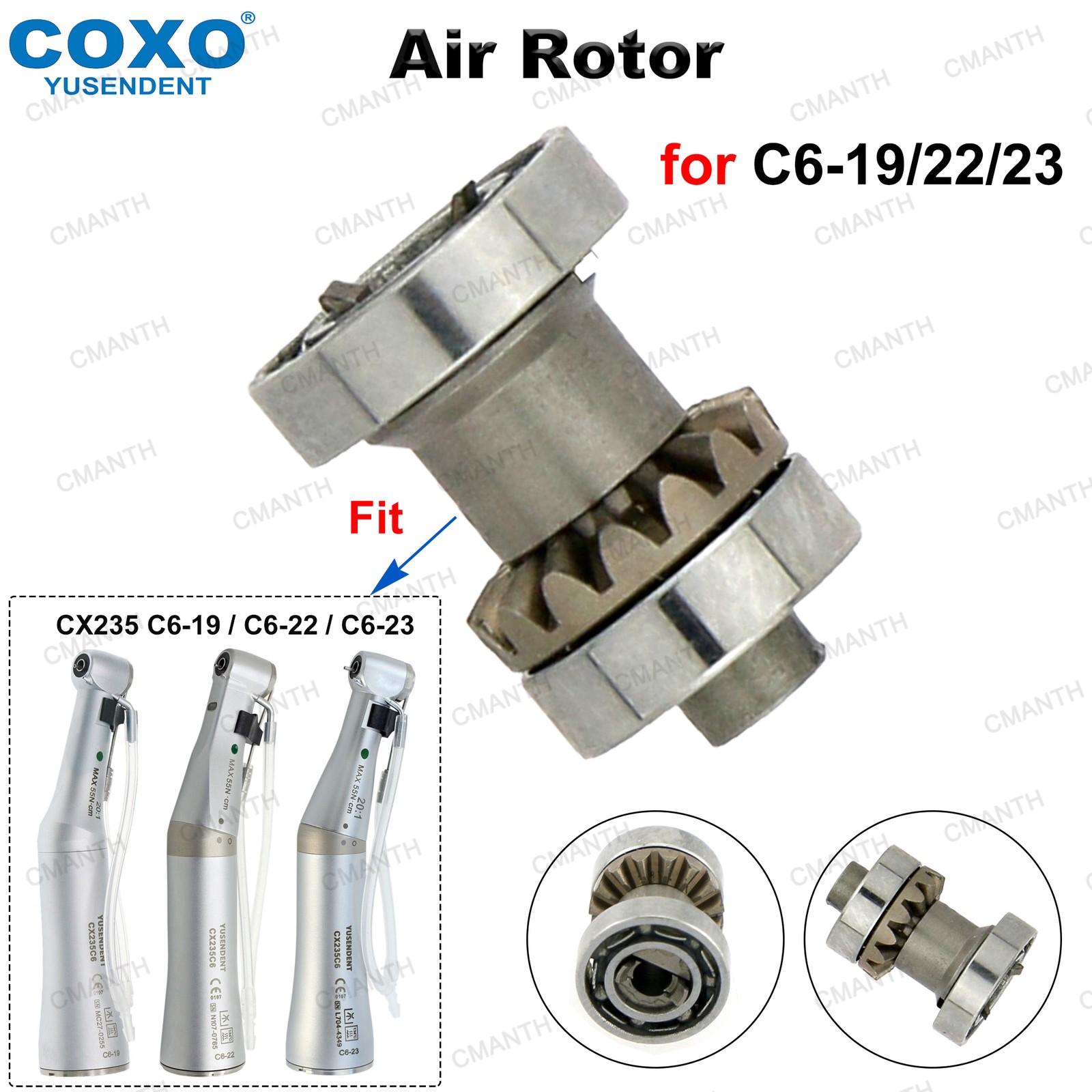 COXO Dental Implant Surgery Handpiece 20:1 Low Speed Contra Angle CX235 C6-19