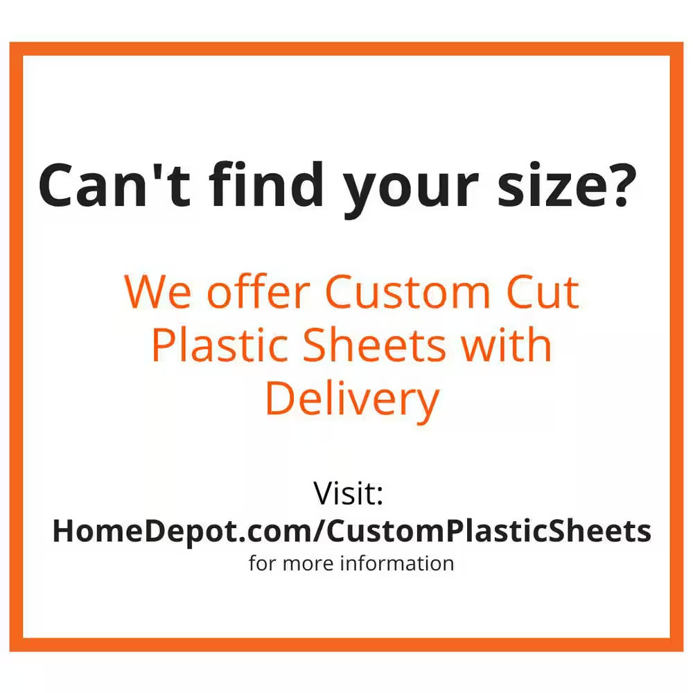 24 In. X 48 In. X 0.118 (1/8) In. Clear Acrylic Sheet