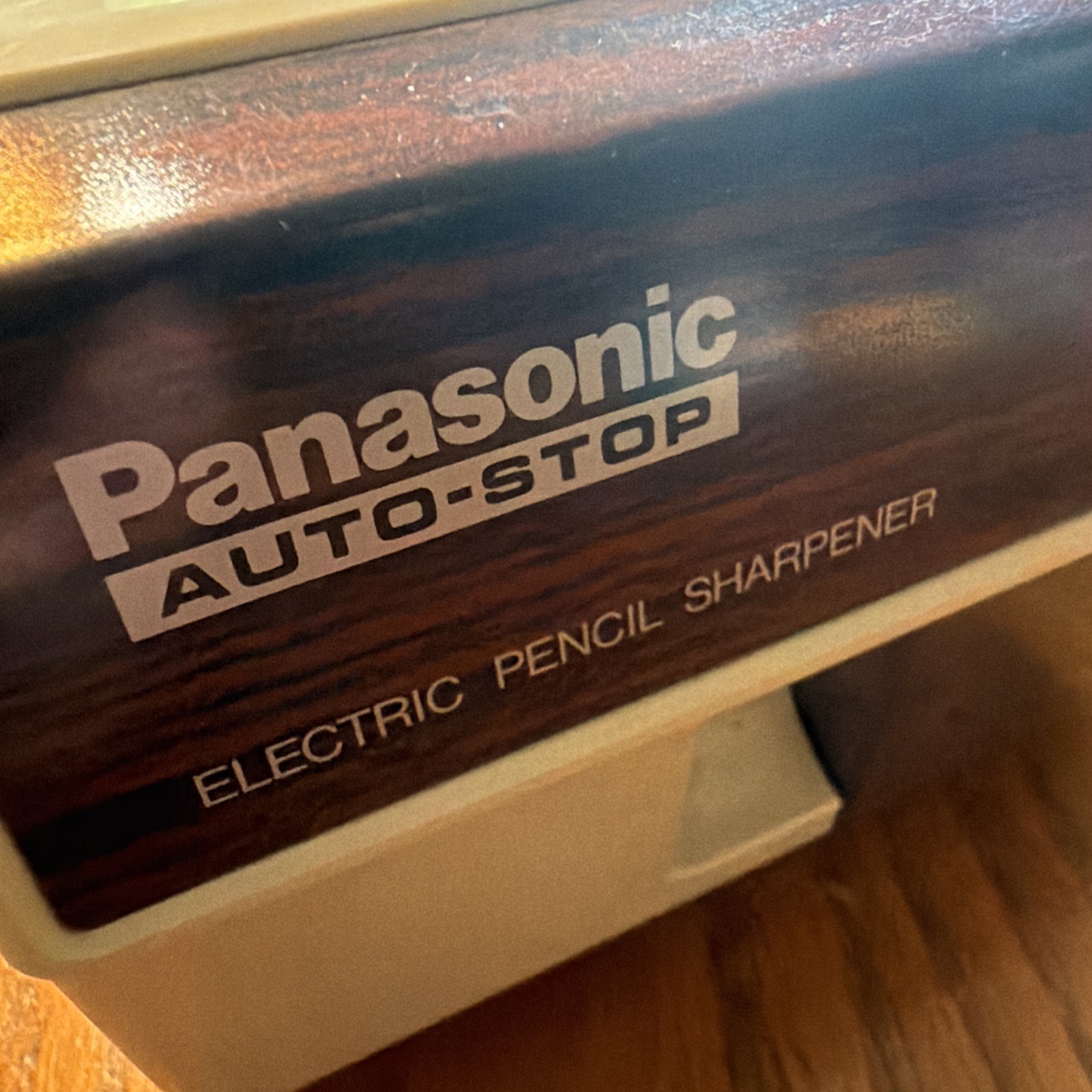 Vintage Panasonic KP-110 Auto Stop Electric Pencil Sharpener Retro Tested Works