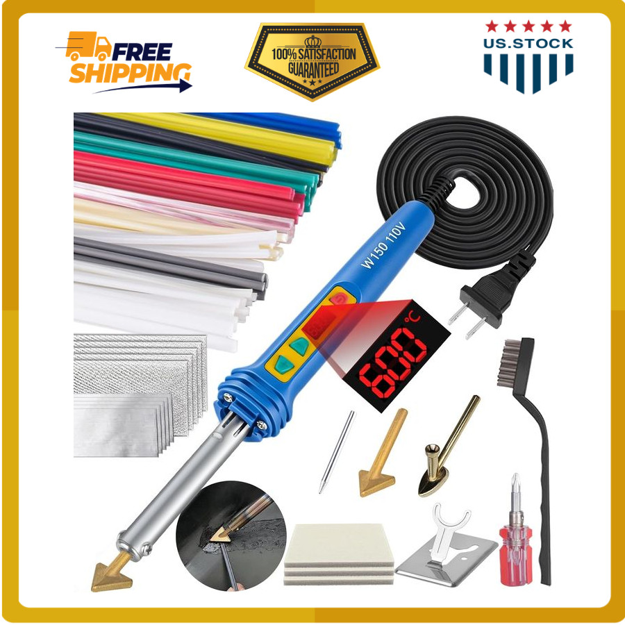 GNI 150W Plastic Welder Kit 106PCS Welding Rods 3in1 Repair Tool