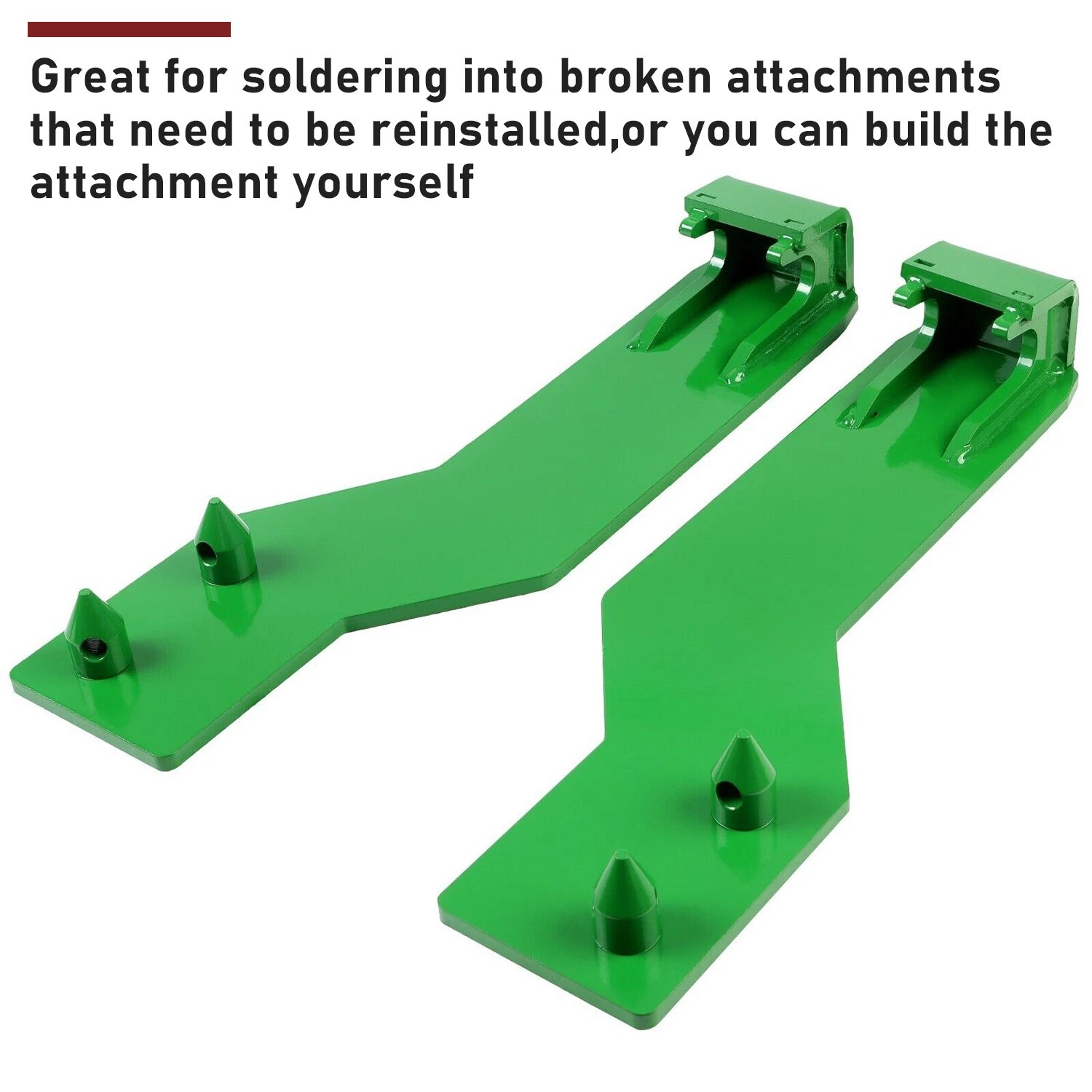 For John Deere Quick Tach Bracket Tractor Loader Brackets Weld On Mounting Set