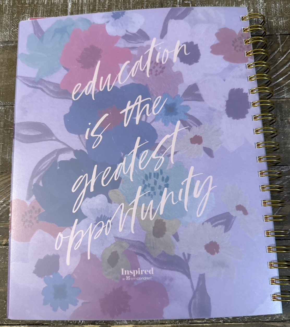 Inspired By Erin Condren Teacher Lesson Planner 12 Months-Brand New-SHIPS N 24HR