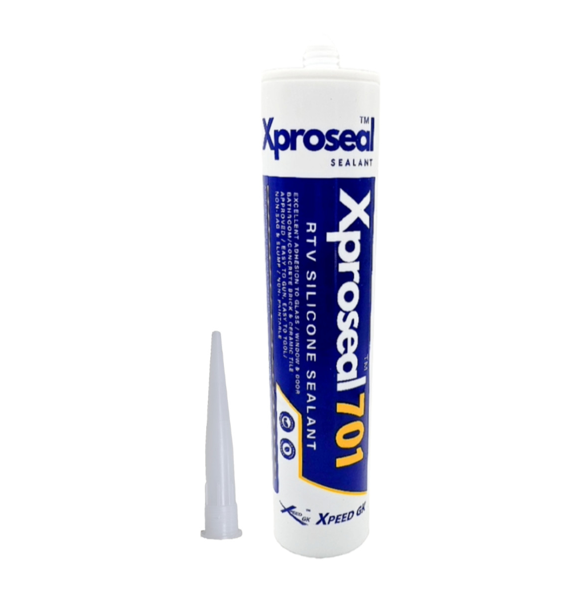 TRANSLUCENT – Xproseal 701 RTV silicone sealant 10.1 oz. Cartridge (Pack of 10)