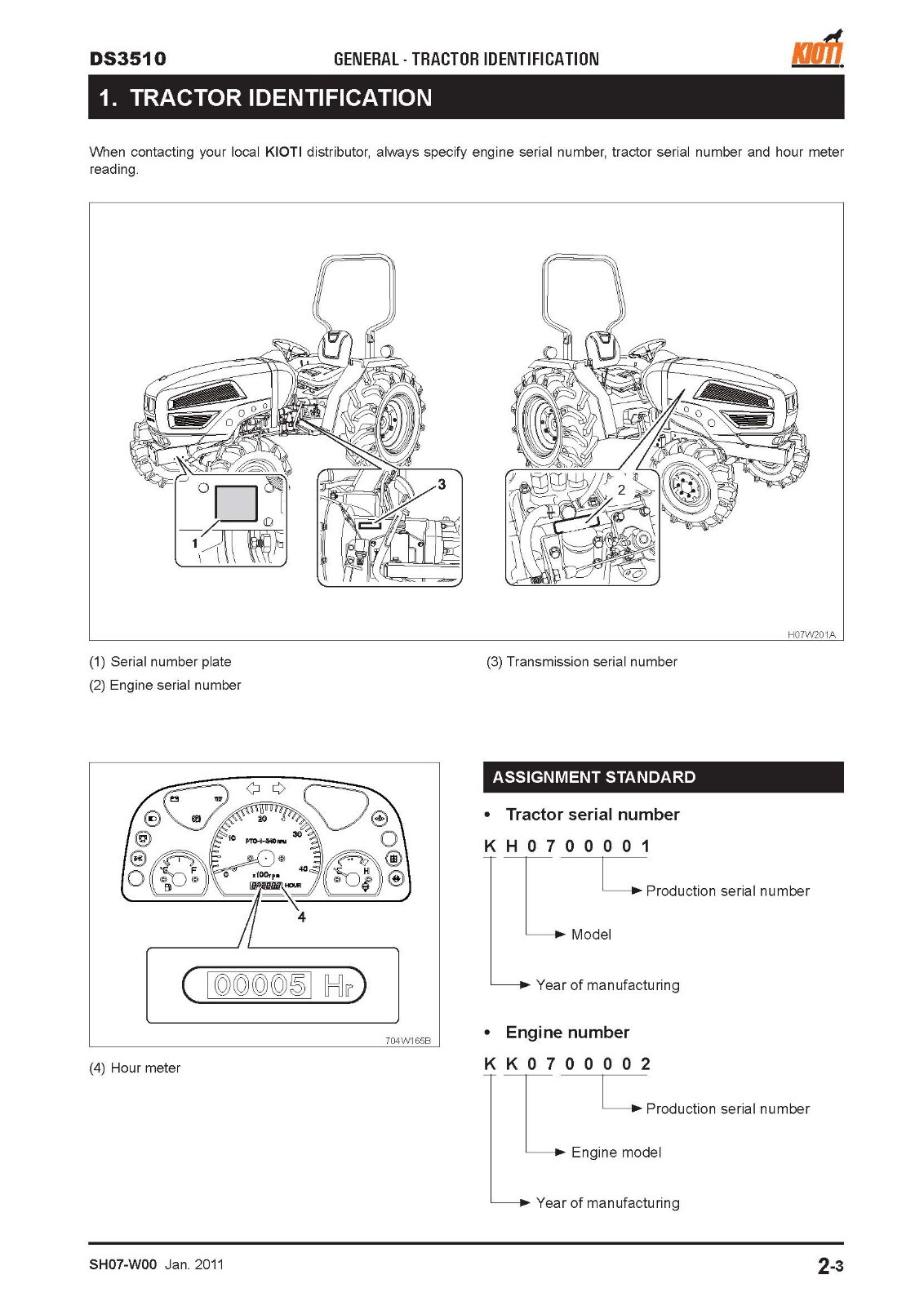 DS3510 Diesel Tractor Workshop Repair Manual Fits Kioti Daedong 3A165LWD