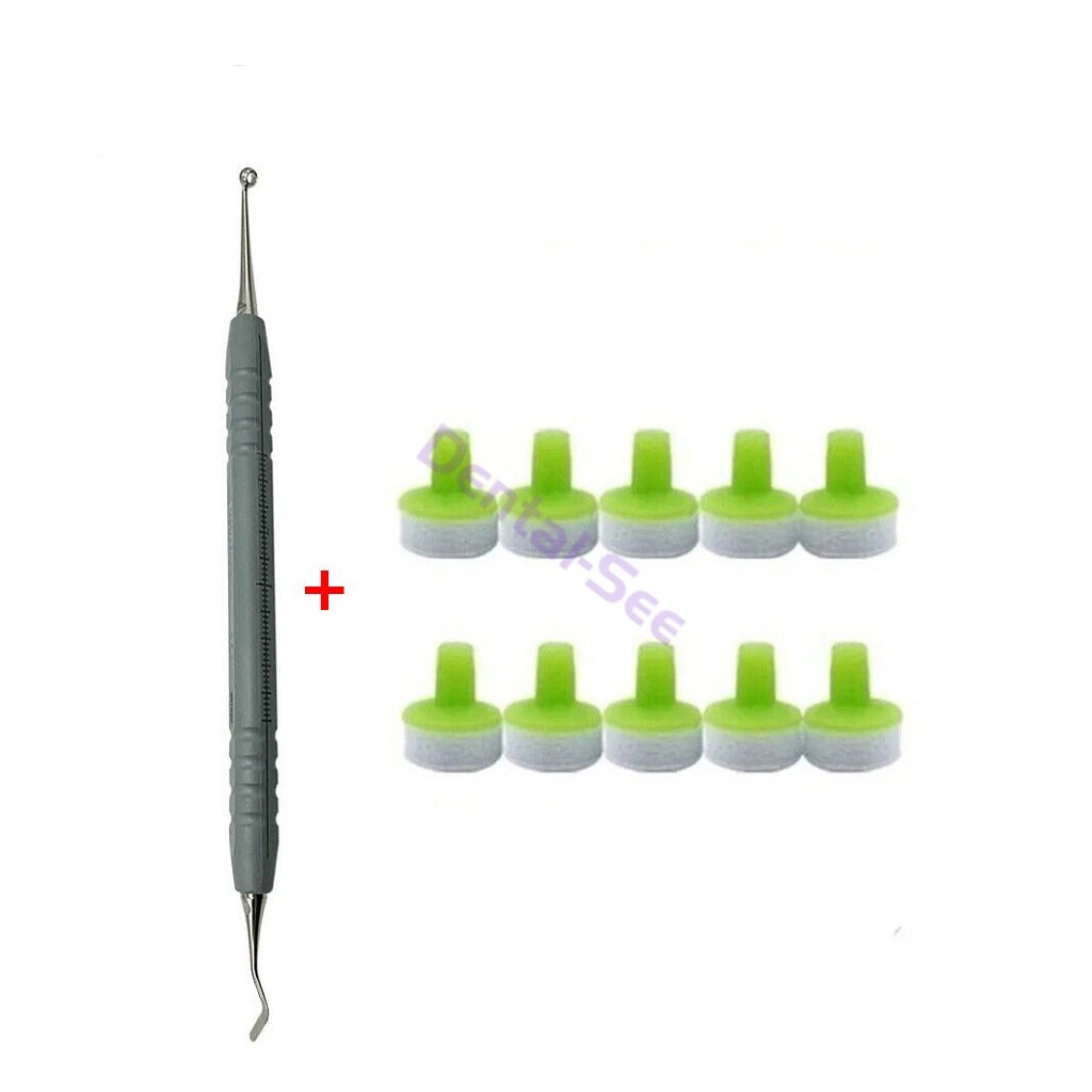 Dental OptraSculpt Foam Pads Kit Veneer Composite Resin Filling Spatula Handle