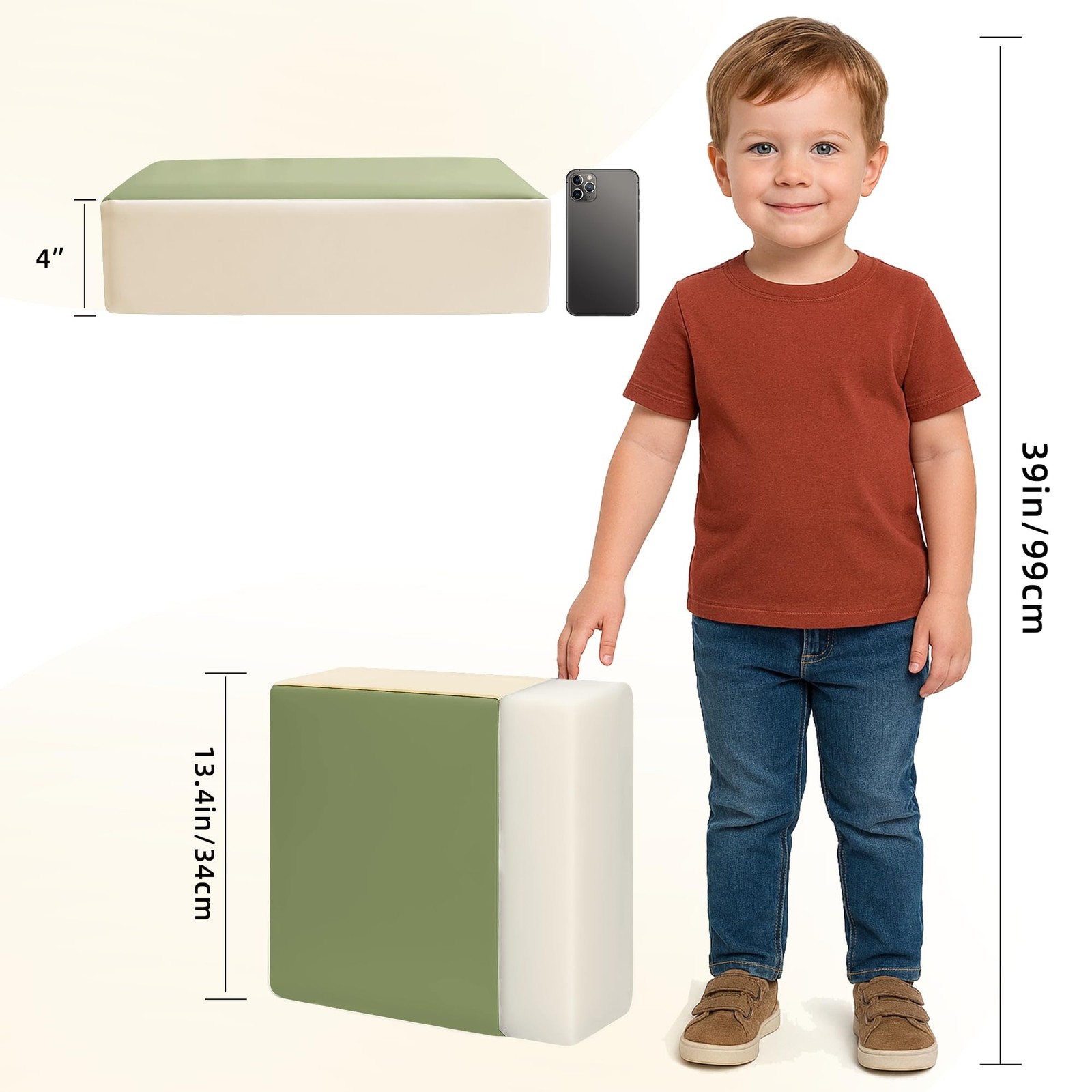 Eiury Toddler Booster Seat, Dining Table Kitchen Chair, Waterproof Anti-Scratch