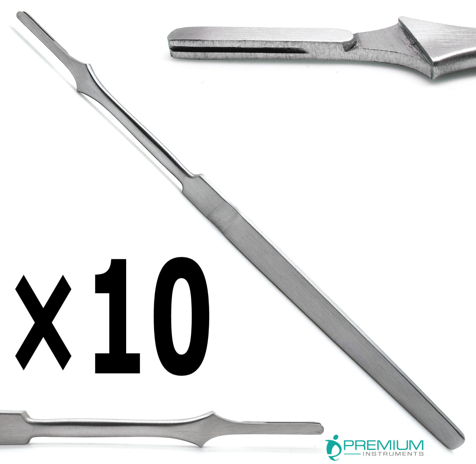 10× Scalpel Handle No. 7 Dental Surgical Stainless Steel New Premium Instruments