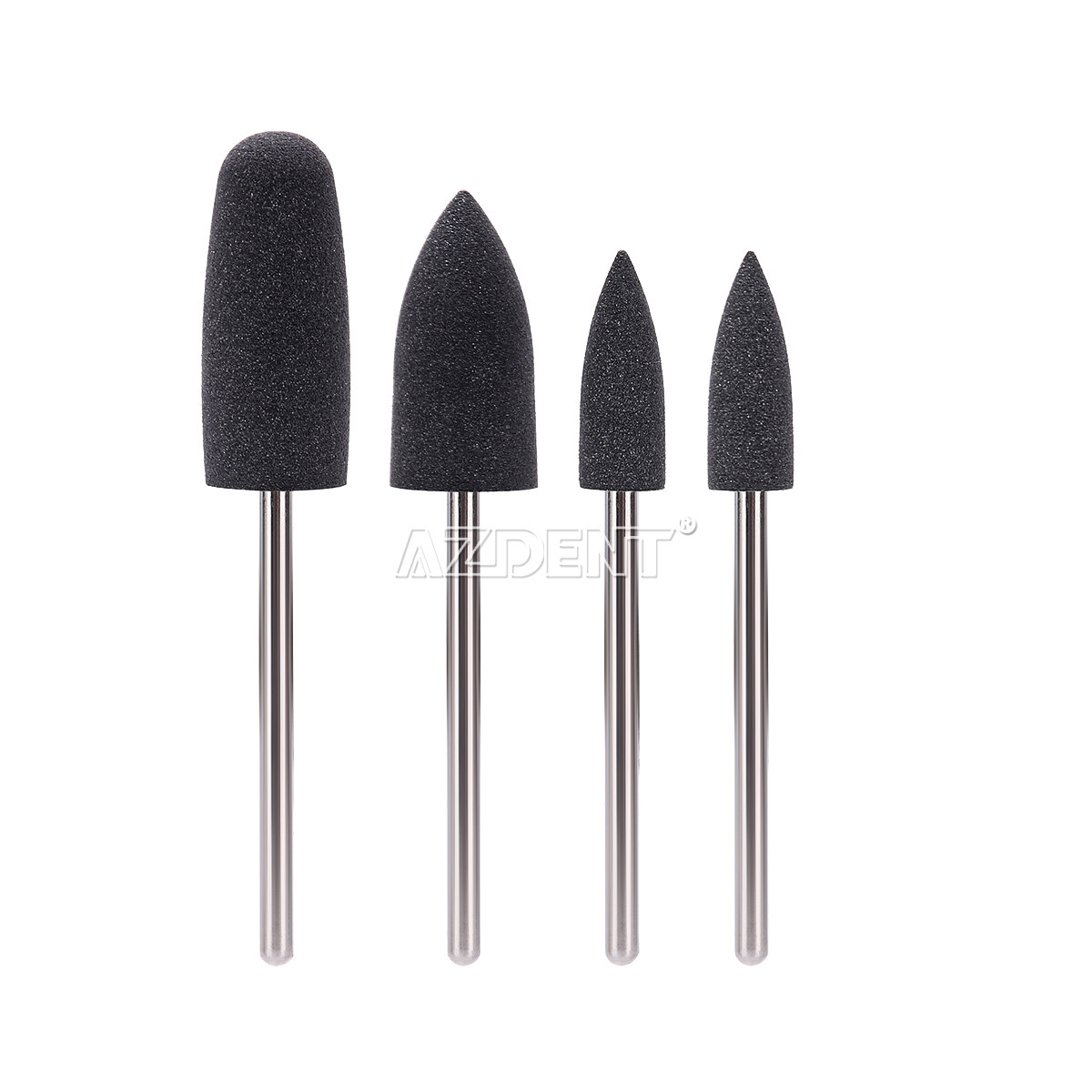 12pcs Dental Silicone Polishers Resin Base Acrylic Polishing Burs HP0412 2.35mm