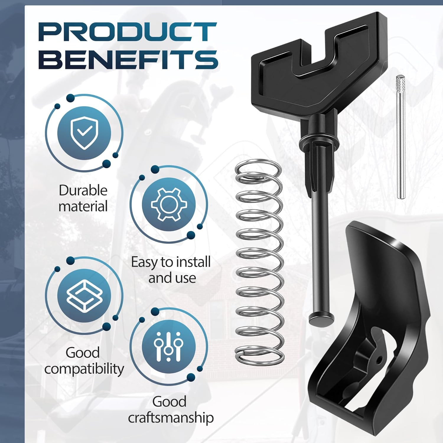 Minn Kota Tilt Lever, Pin, T-Bar, and Spring Replacement Parts Set