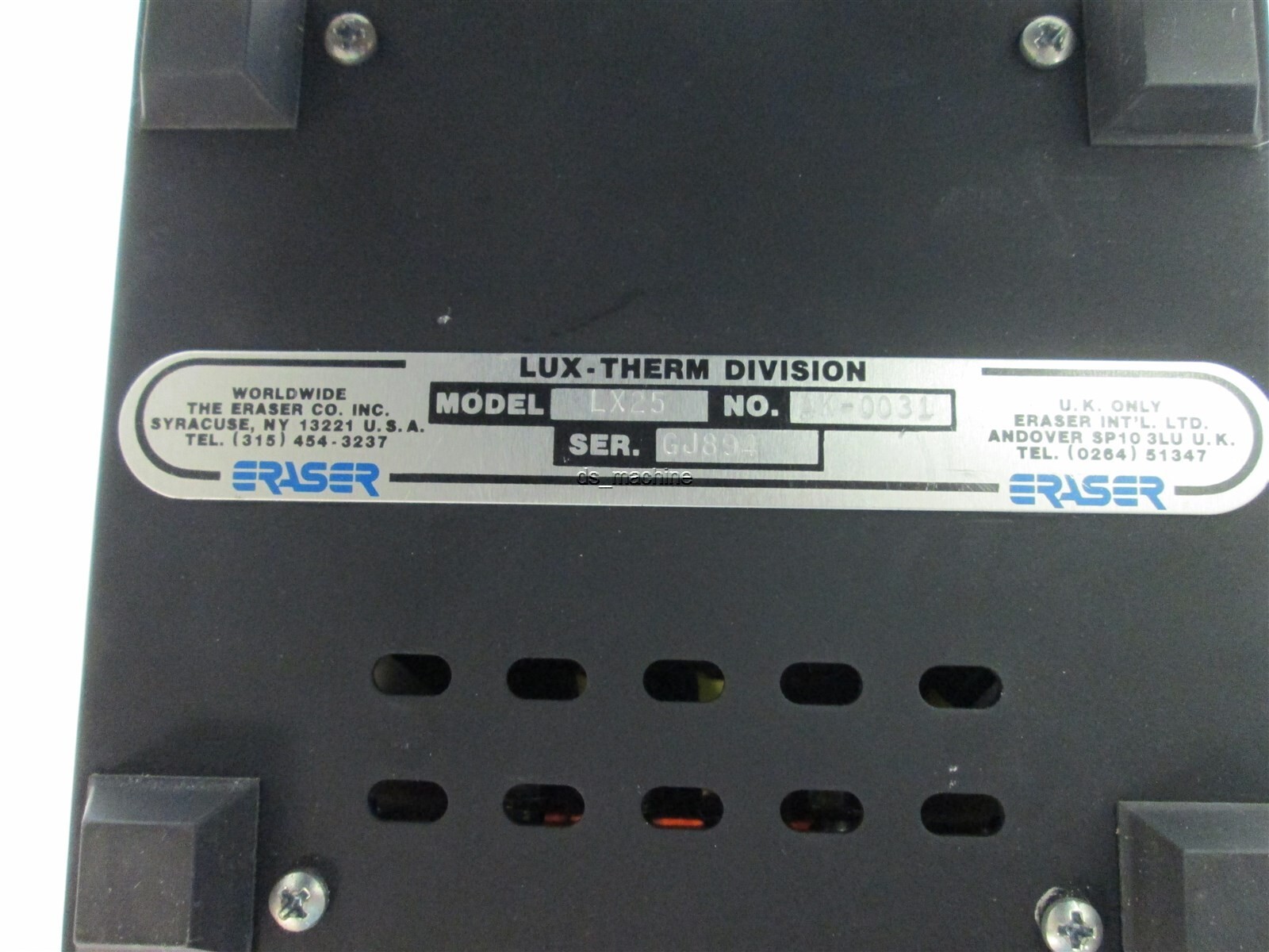 Eraser luxtherm LX25 Power Controller 115V 50/60Hz 25A with 110V-220V 1500W lamp