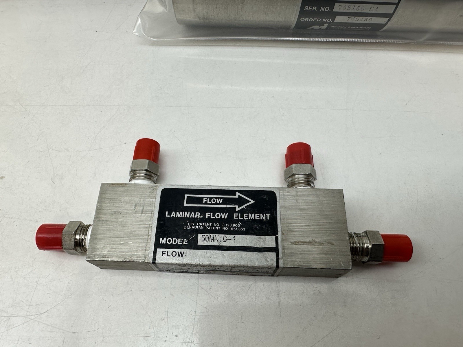 Meriam 50MK10-1 Laminar Flow Element LFE