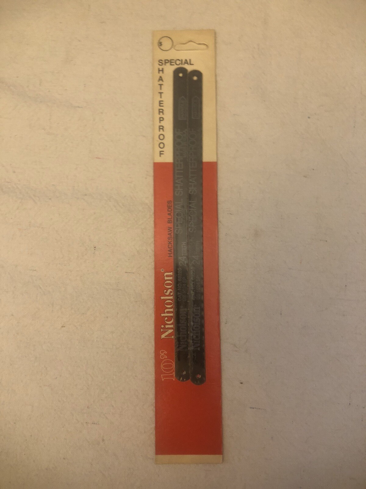 NICHOLSON 63220 Shatterproof Hacksaw Blade SS1024 10″ x 24 TPI (2pk) Made In USA