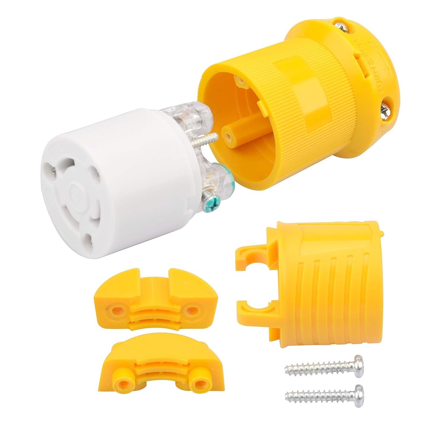 Industrial Grade 30A Locking Plug – Reliable 125V Twist Lock for Generators