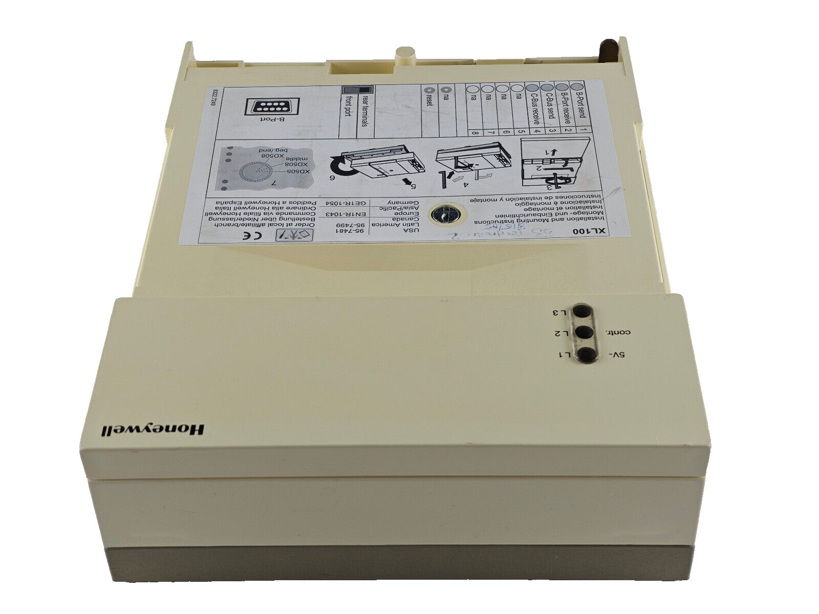 Honeywell XL-100-CU HVAC Burner Controller, Modem/ISDN/GSM, IP30, XL100CU