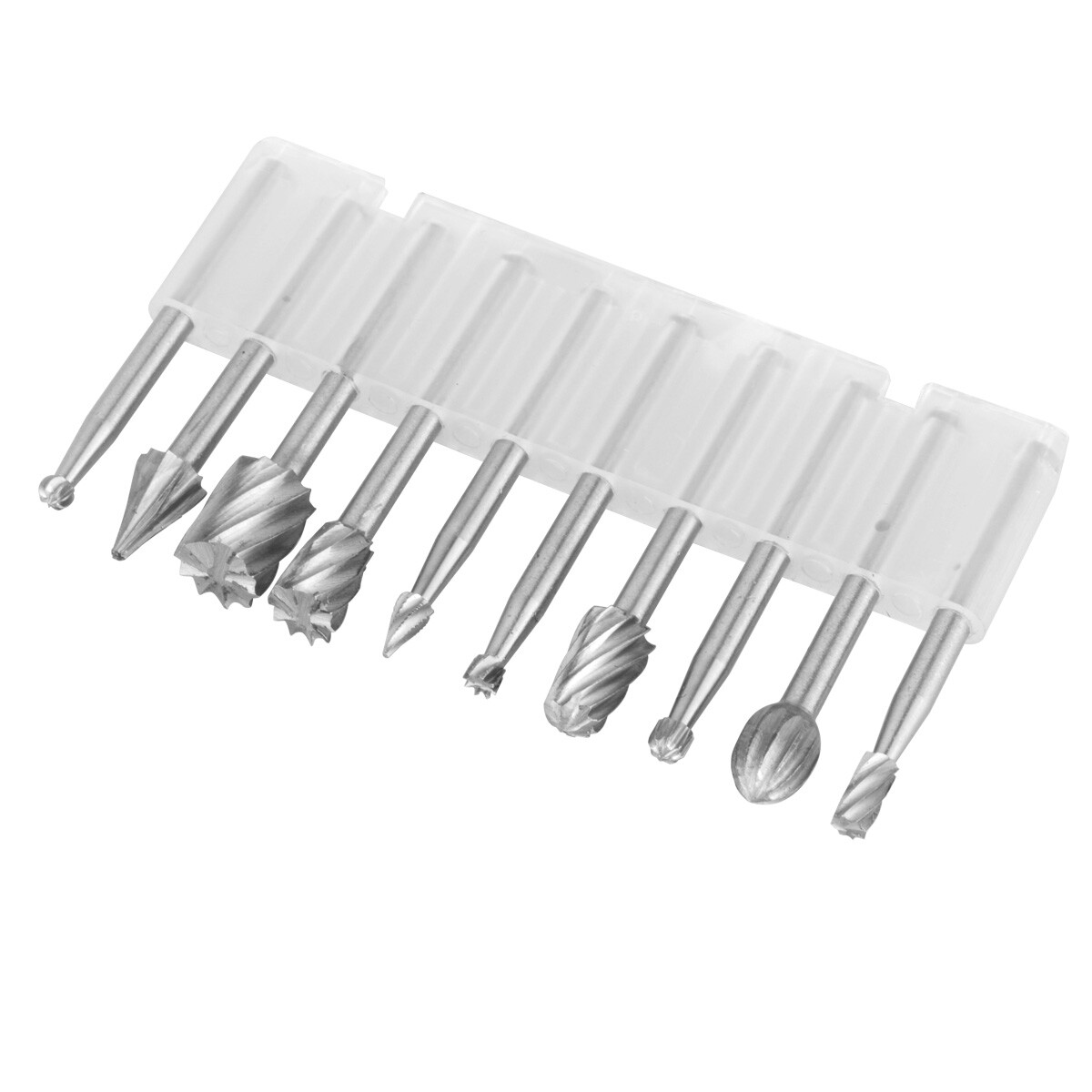 10pcs Tungsten Carbide Burrs Rotary Burr Set 1/4″ Head 1/8 Shank Die Grinder Bit