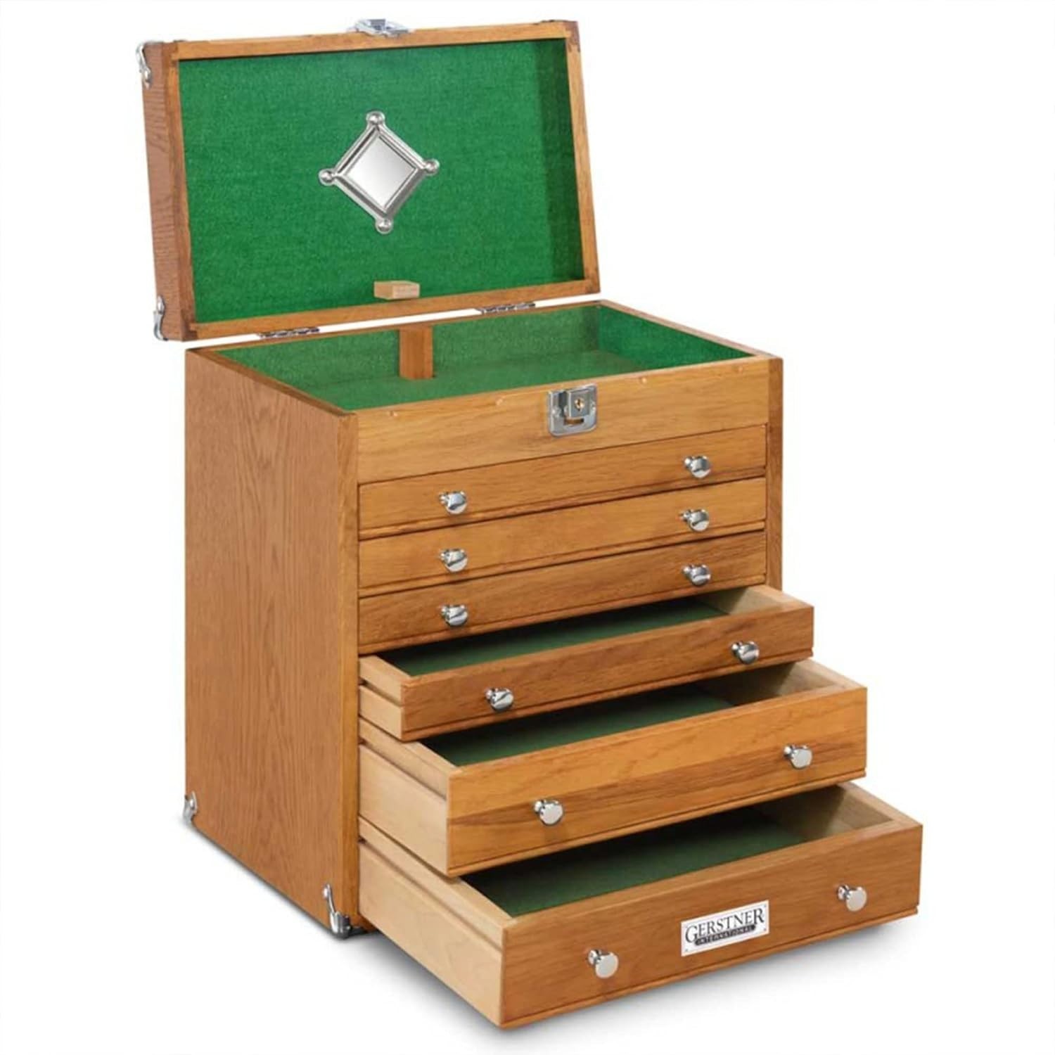 Gerstner International GI-T16 Red Oak 6-Drawer Collector’s Chest NEW!