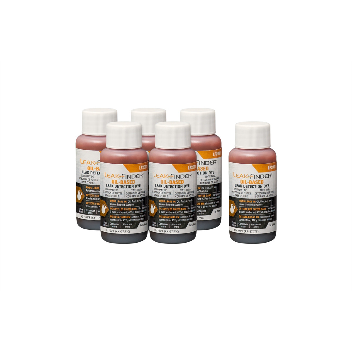 Tracer Products LEAKFINDER (6) 1-OZ BOTTLE, OIL DYE LF2001