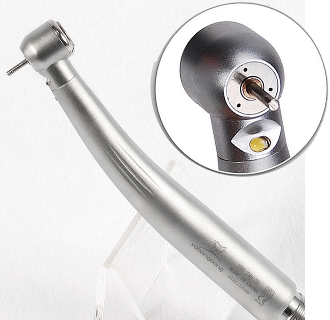 Yabangbang Dental LED Turbine E-generator High Speed Fiber Optic Handpiece 4Hole