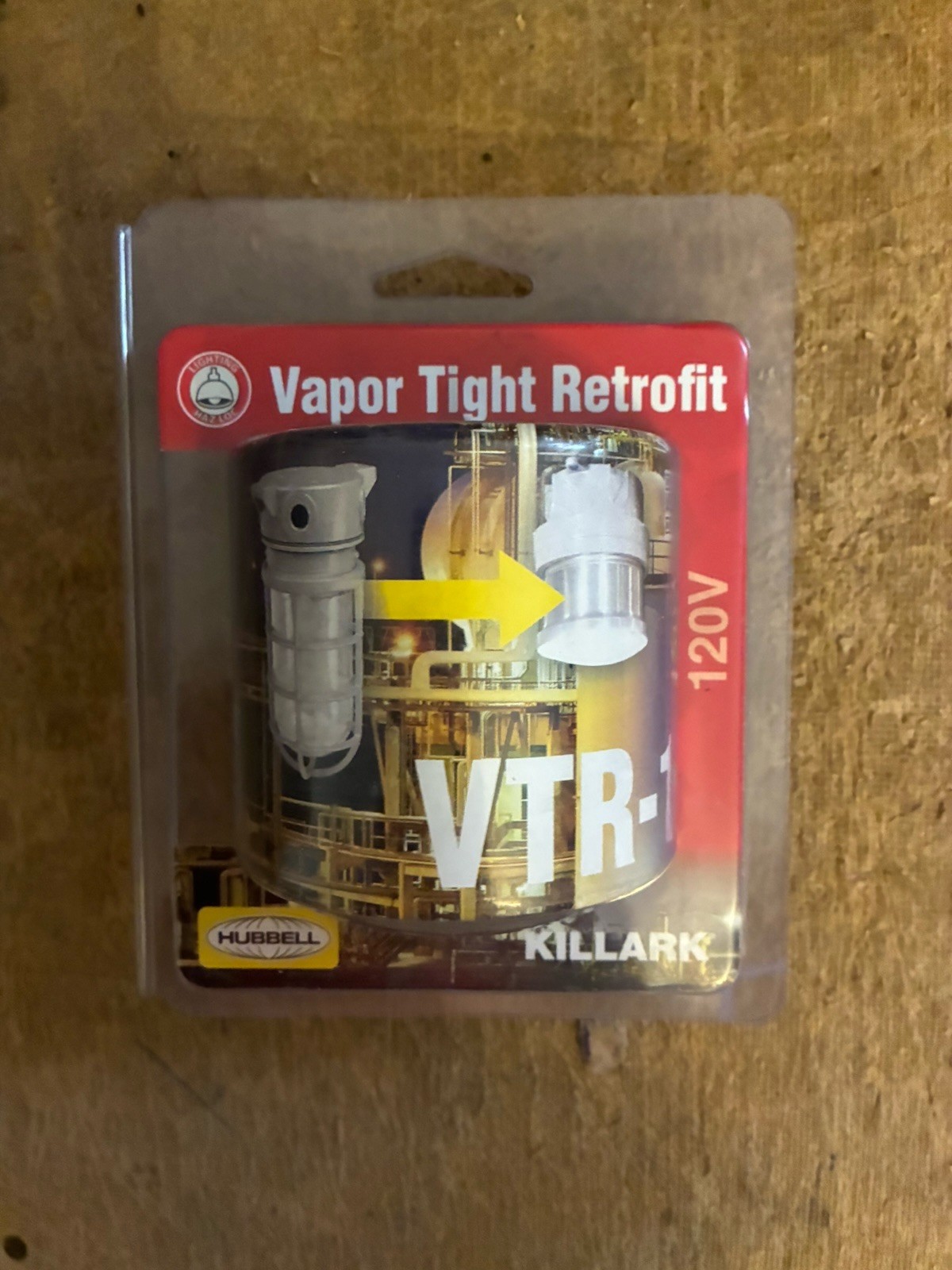 KILLARK VTR-1 JELLY JAR LED VAPOR TIGHT RETROFIT,1085 LM,120VAC HUBBELL