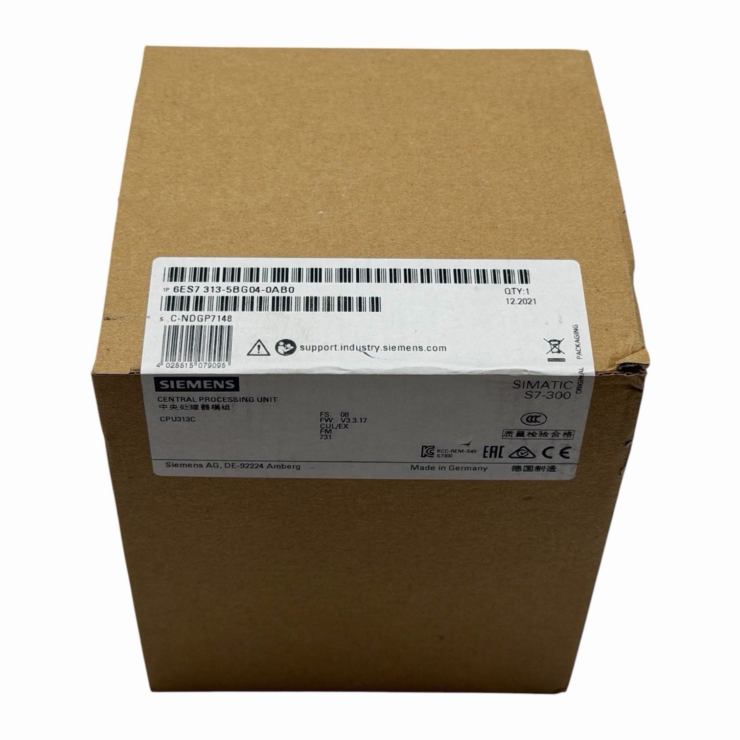 Siemens Simatic S7-300 6ES7313-5BG04-0AB0 CPU313C 6ES7 313-5BG04-0AB0