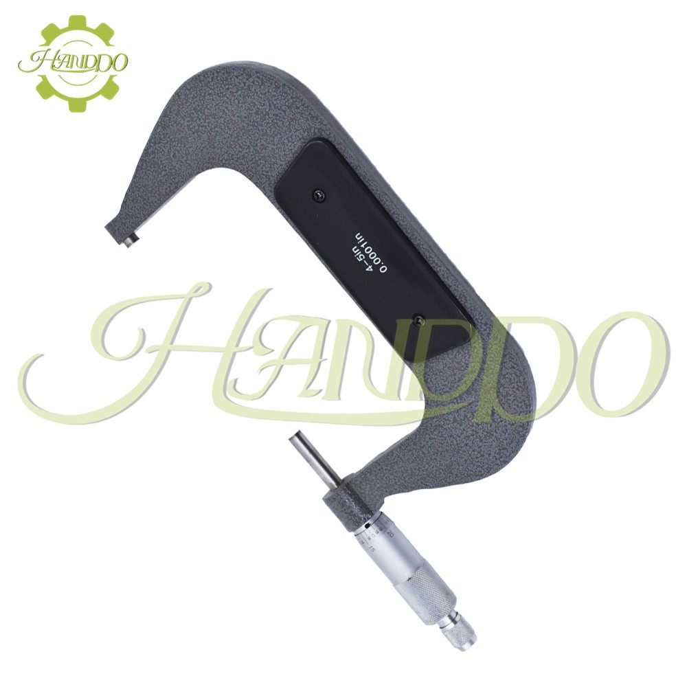 Outside Micrometer 4-5″/0.0001″ Carbide Tipped Precision Micrometer