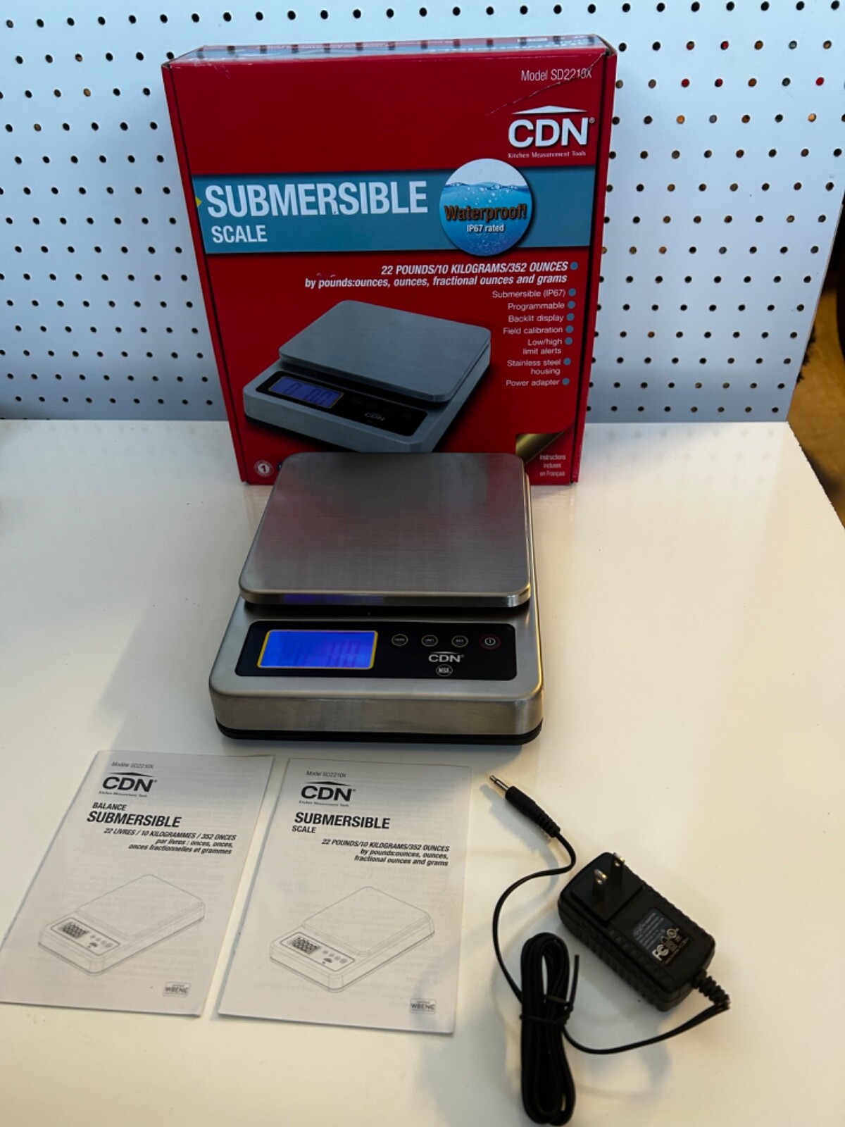CDN SD2210X 22 lb NSF Certified Submersible Portion Control Scale