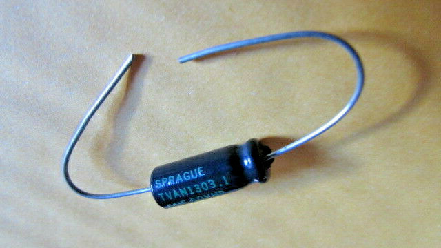 5uF 50VNP 5uF 50V Sprague TVAN1303.1 Axial Capacitor 85*C 185*F USA Qty: 1 piece