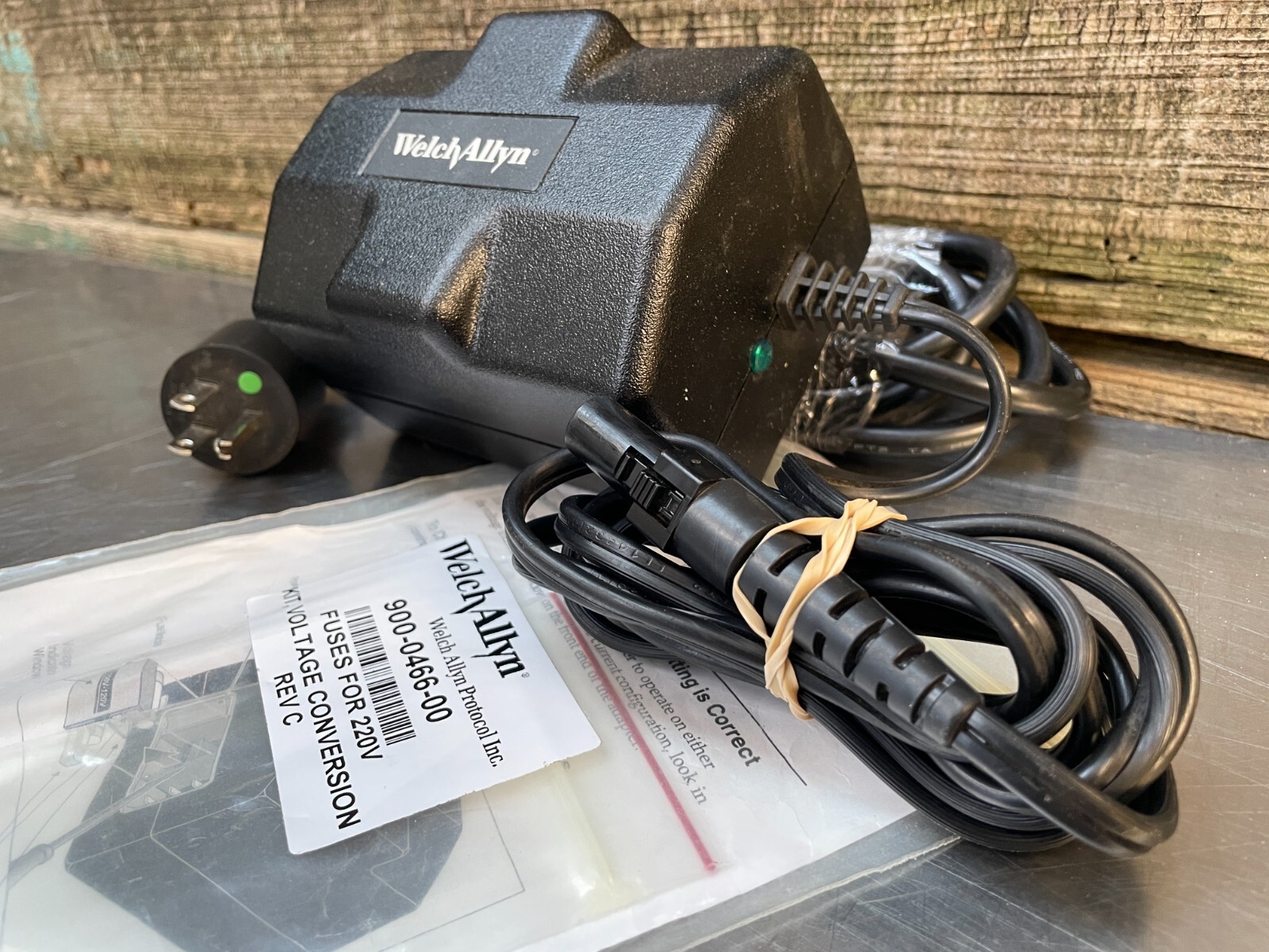 Welch Allyn Propaq Encore LT Power Adapter Charger 503-0054-02 w/ Cable & 220V