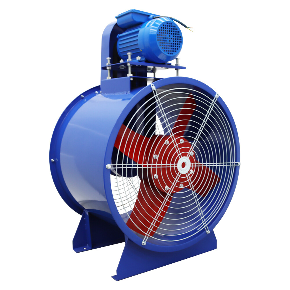 24″ Dia Electric Tube Axial Fan Paint Room Exhaust Fan 1500W 1450r/min 220V