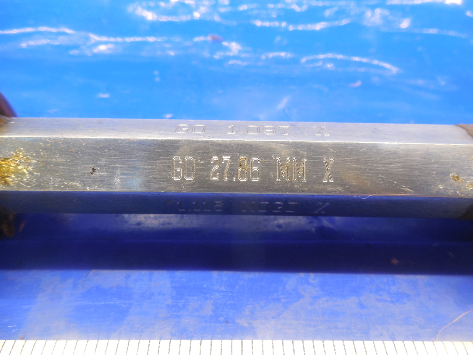 27.86 & 28.32 MM CLASS X SMOOTH PIN PLUG GAGE GO NO GO 28 28.0 MM 1.125 +.01