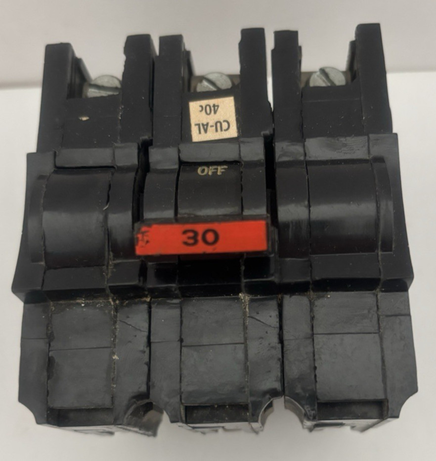 Lot of 4 FPE Stab-Lok Circuit Breakers-30A 3 Pole, 30A, 40A & 60A 2 Pole