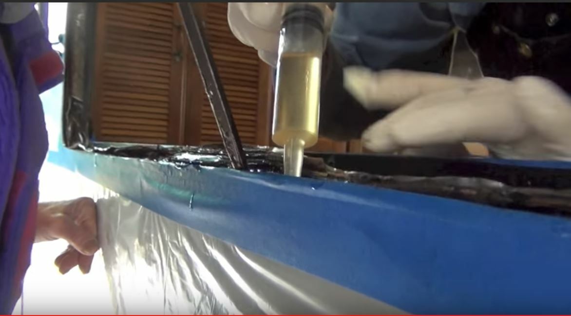 EPOXY RESIN GLUE 4 RV PANEL DELAMINATION REPAIR W/ SYRINGE/HOSE FOAM SAFE 1.5Gal