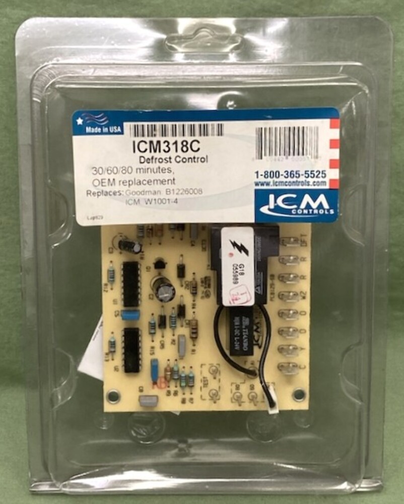 ICM ICM318C Defrost Control Timer 30/60/80 Minutes New Genuine