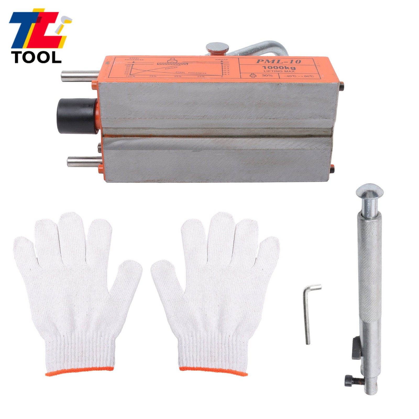 2200Lbs/1000kg Magnetic Lifter Lifting Magnet 2 Safety Factor Neodymium Hoist