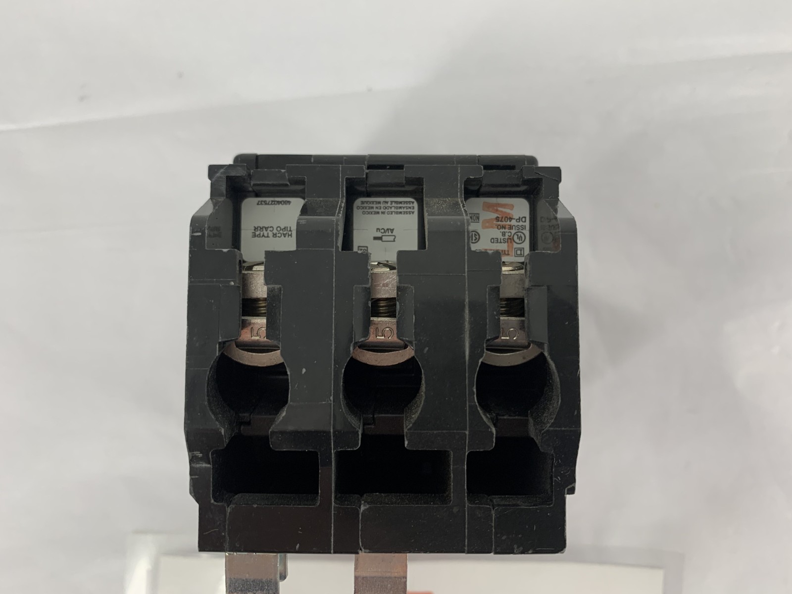 Square D QO340 40A 3P 120/240VAC Plug-On Miniature Circuit Breaker