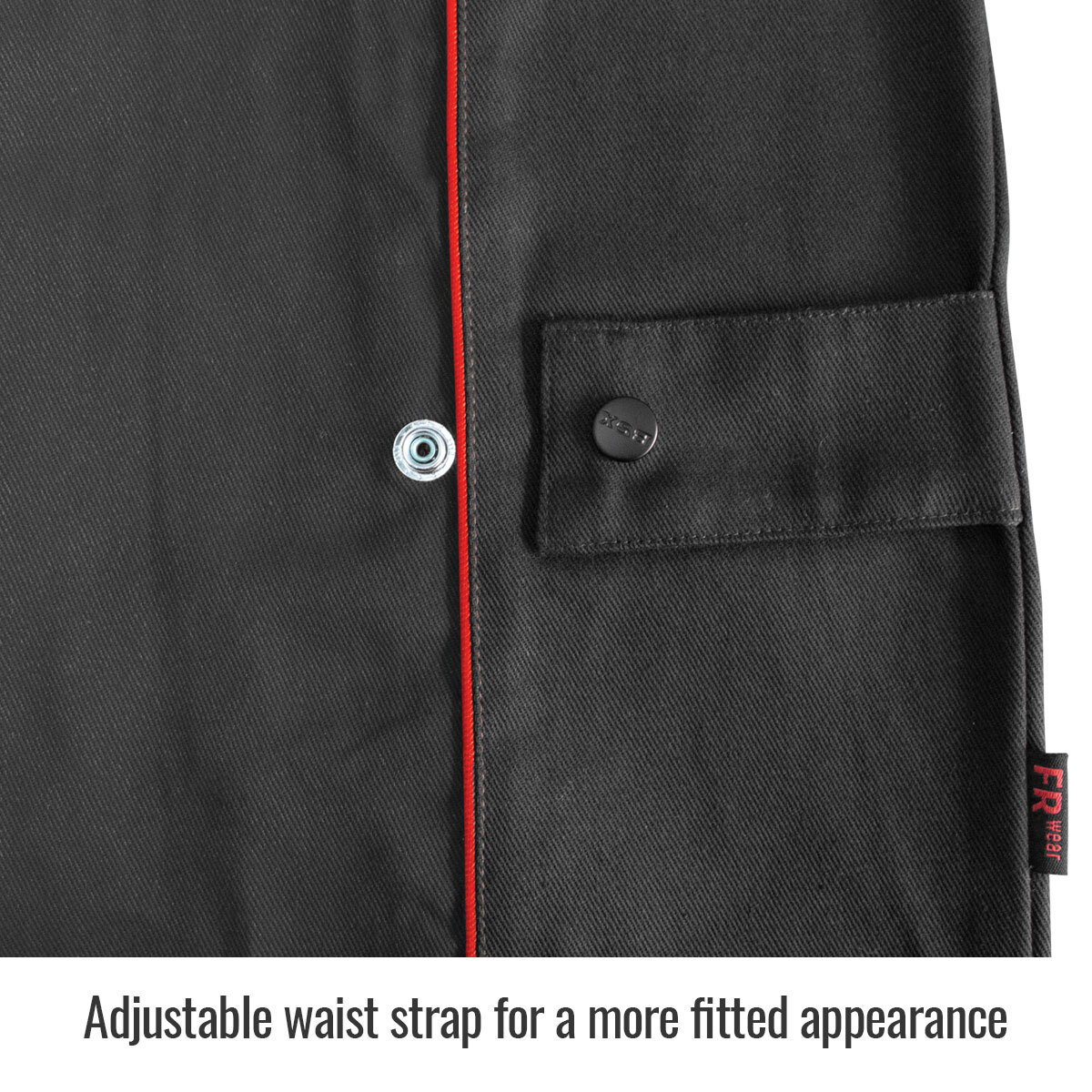 Revco Black Stallion BSX BX9C Black FR Welding Jacket with Red Flames (SM – 4XL)