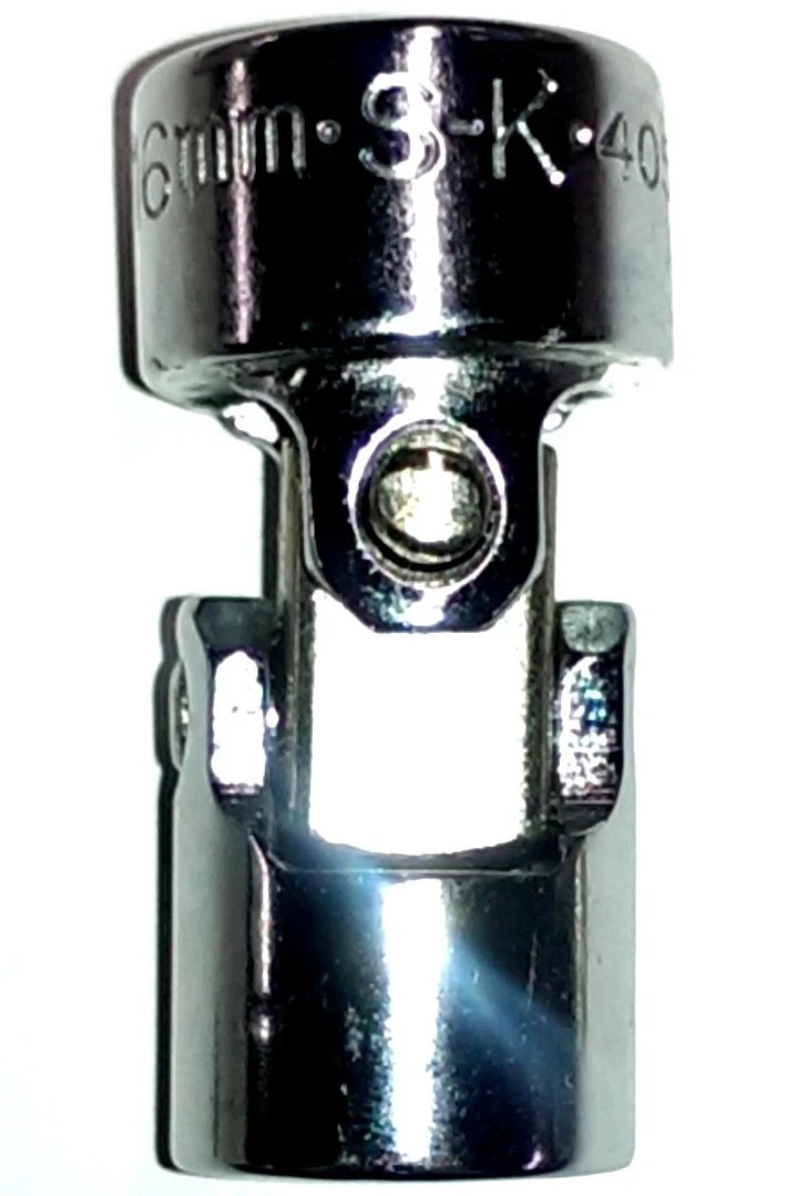 SK Tools 6 Point 16mm Drive Flex Socket 3/8-Inch Chrome 40516 *MADE IN THE USA*