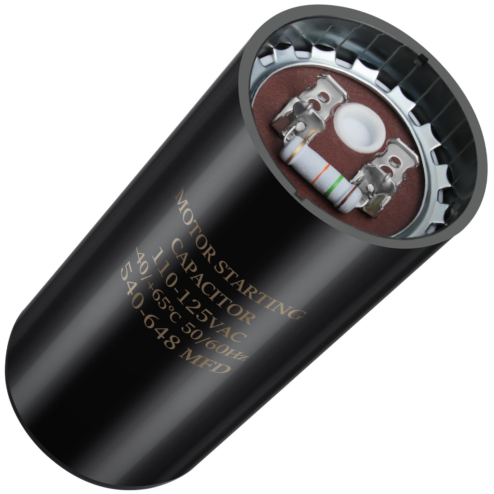 540-648 uf/MFD 110-125V VAC 50/60 Hz AC Electric Round Start Capacitor Universal