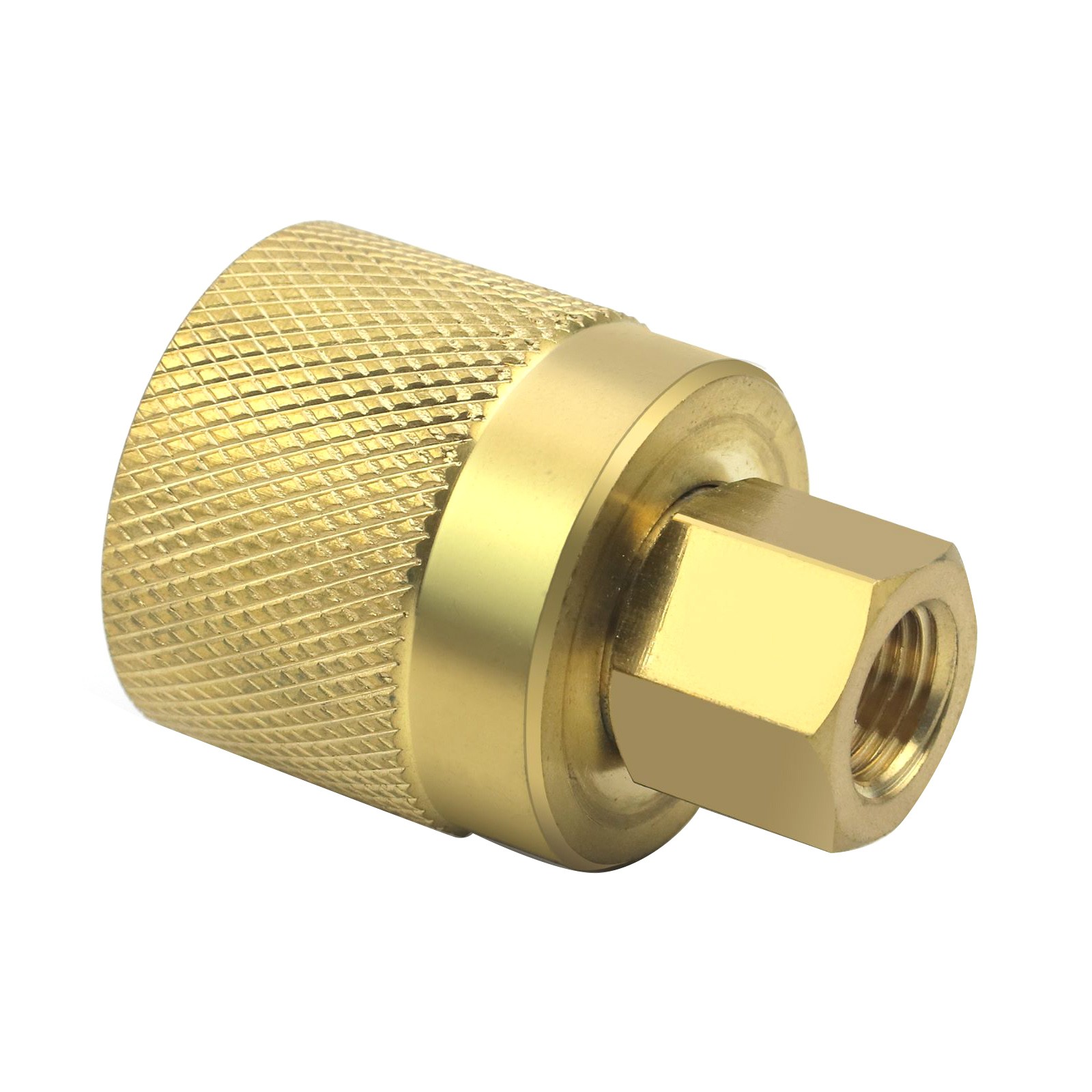 RE7141F Brass Forklift Connector Female Fitting Connection Propane Tank Adapter